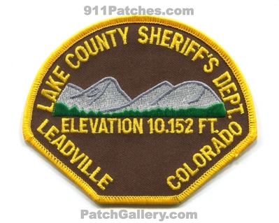 Lake County Sheriffs Department Leadville Patch (Colorado)
Scan By: PatchGallery.com
Keywords: co. dept. office