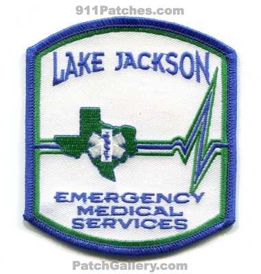 Lake Jackson Emergency Medical Services EMS Patch (Texas)
Scan By: PatchGallery.com
Keywords: ambulance emt paramedic