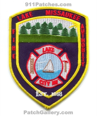 Lake Missaukee Fire Authority Lake City Patch (Michigan)
Scan By: PatchGallery.com
Keywords: department dept. sailboat est. 1868