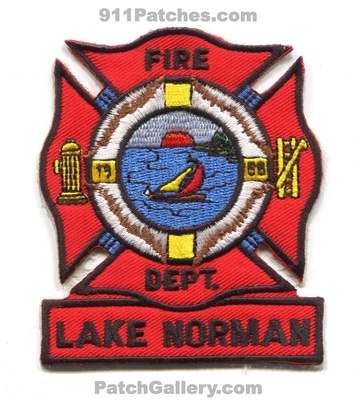 Lake Norman Fire Department Patch (North Carolina)
Scan By: PatchGallery.com
Keywords: dept. 1955