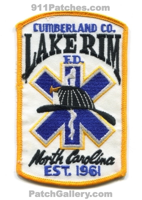 Lake Rim Fire Department Cumberland County Patch (North Carolina)
Scan By: PatchGallery.com
Keywords: dept. co. ems ambulance est. 1961