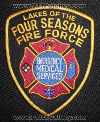Lakes of the Four Seasons Fire Force (Indiana)
Thanks to Matthew Marano for this picture.
Keywords: 4 emergency medical services ems