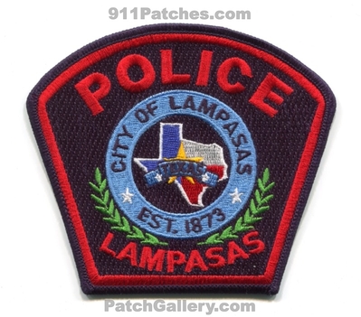 Lampasas Police Department Patch (Texas)
Scan By: PatchGallery.com
Keywords: city of dept. est. 1873
