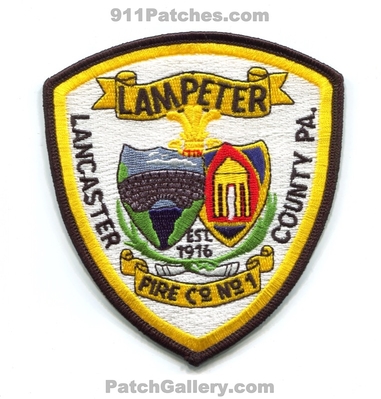 Lampeter Fire Company Number 1 Lancaster County Patch (Pennsylvania)
Scan By: PatchGallery.com
Keywords: co. no. #1 department dept. est. 1916