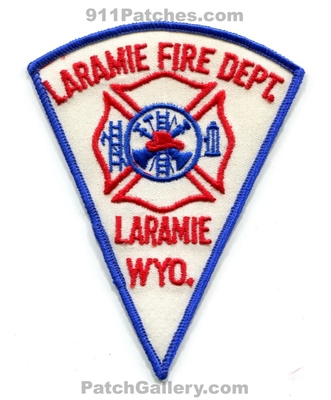 Laramie Fire Department Patch (Wyoming)
Scan By: PatchGallery.com
Keywords: dept. wyo.