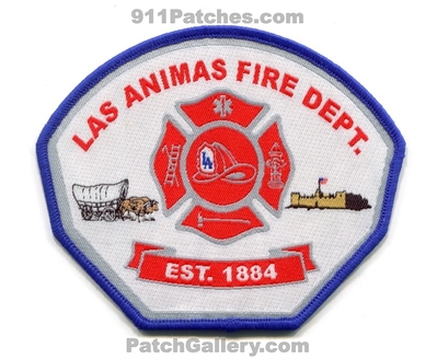 Las Animas Fire Department Patch (Colorado)
[b]Scan From: Our Collection[/b]
Keywords: dept. est. 1884
