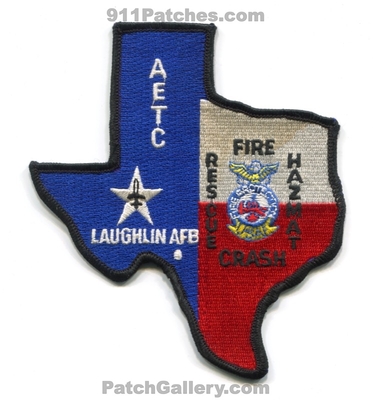 Laughlin Air Force Base AFB Crash Fire Rescue Department CFR USAF Military Patch (Texas)
Scan By: PatchGallery.com
Keywords: dept. arff hazmat aetc