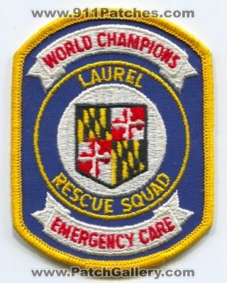 Laurel Rescue Squad (Maryland)
Scan By: PatchGallery.com
Keywords: ems world champions emergency care