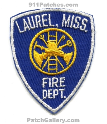 Laurel Fire Department Patch (Mississippi)
Scan By: PatchGallery.com
Keywords: dept. miss.