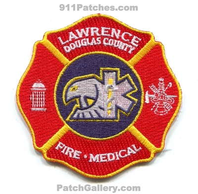 Lawrence Douglas County Fire Medical Department Patch (Kansas)
Scan By: PatchGallery.com
Keywords: co. dept. ems ambulance