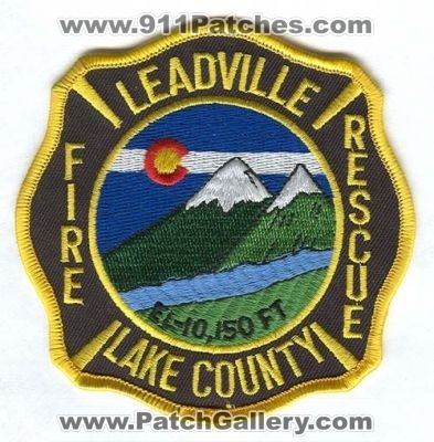 Leadville Lake County Fire Rescue Department Patch (Colorado)
[b]Scan From: Our Collection[/b]
Keywords: co. dept.