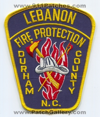 Lebanon Fire Protection Patch (North Carolina)
Scan By: PatchGallery.com
Keywords: prot. department dept. durham county co. n.c.
