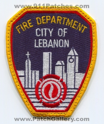 Lebanon Fire Department Patch (Indiana)
Scan By: PatchGallery.com
Keywords: city of dept.