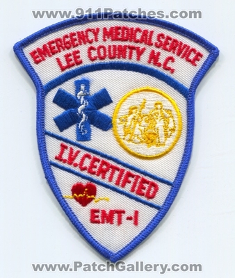 Lee County Emergency Medical Services EMS EMT-I IV Certified Patch (North Carolina)
Scan By: PatchGallery.com
Keywords: co. intermediate i.v. n.c. ambulance