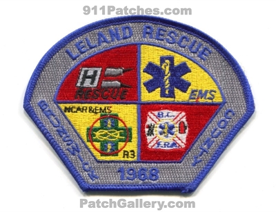 Leland Rescue EMS Brunswick County Patch (North Carolina)
Scan By: PatchGallery.com
Keywords: co. 1968