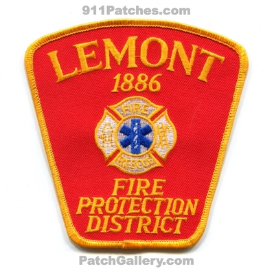 Lemont Fire Protection District Patch (Illinois)
Scan By: PatchGallery.com
Keywords: 1886