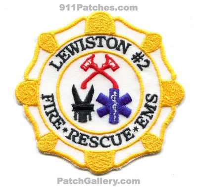 Lewiston Number 2 Fire Rescue EMS Department Patch (New York)
Scan By: PatchGallery.com
Keywords: no. #2 dept.
