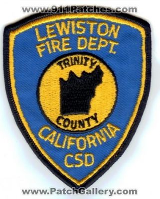 Lewiston Fire Department (California)
Thanks to Paul Howard for this scan.
Keywords: dept. csd trinity county