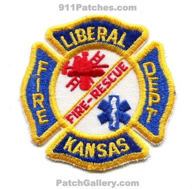 Liberal Fire Rescue Department Patch (Kansas)
Scan By: PatchGallery.com
Keywords: dept.
