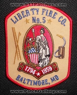 Liberty Fire Company Number 5 (Maryland)
Thanks to Matthew Marano for this picture.
Keywords: co. no. #5 baltimore md.