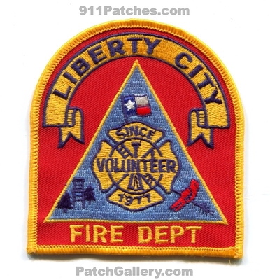 Liberty City Volunteer Fire Department Patch (Texas)
Scan By: PatchGallery.com
Keywords: vol. dept. since 1977