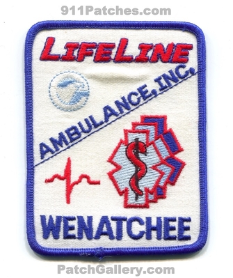 LifeLine Ambulance Inc. Wenatchee EMS Patch (Washington)
Scan By: PatchGallery.com
Keywords: emt paramedic
