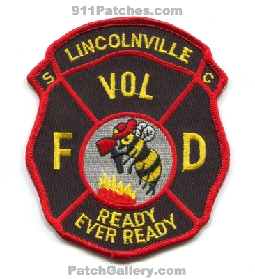 Lincolnville Volunteer Fire Department Patch (South Carolina)
Scan By: PatchGallery.com
Keywords: vol. dept. ready ever