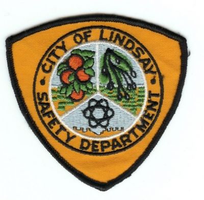Lindsay Safety Department
Thanks to PaulsFirePatches.com for this scan.
Keywords: california fire city of