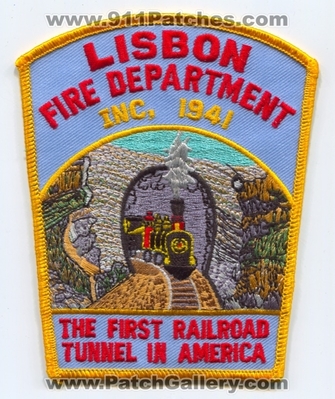 Lisbon Fire Department Patch (Connecticut)
Scan By: PatchGallery.com
Keywords: dept. the first railroad tunnel in america