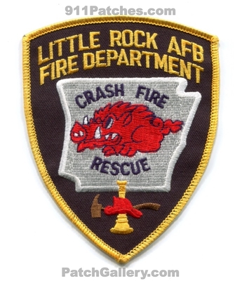 Little Rock Air Force Base AFB Fire Department USAF Military Patch (Arkansas)
Scan By: PatchGallery.com
Keywords: dept. crash rescue cfr arff aircraft airport firefighter firefighting