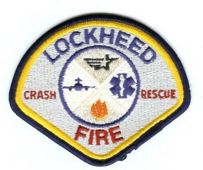 Lockheed Crash Fire Rescue
Thanks to PaulsFirePatches.com for this scan.
Keywords: california cfr arff aircraft airport