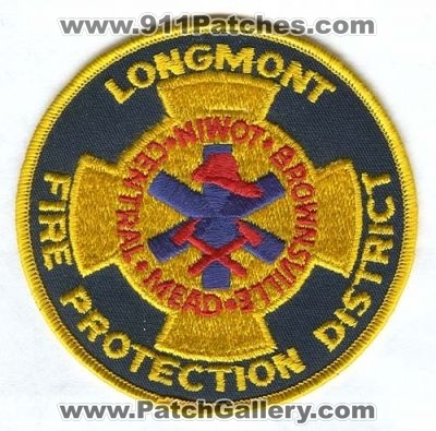 Longmont Fire Protection District Patch (Colorado)
[b]Scan From: Our Collection[/b]
Keywords: colorado niwot central mead brownsville