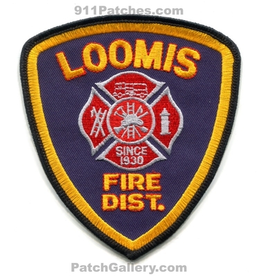 Loomis Fire District Patch (California)
Scan By: PatchGallery.com
Keywords: dist. department dept. since 1930