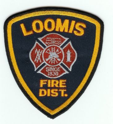 Loomis Fire Dist
Thanks to PaulsFirePatches.com for this scan.
Keywords: california district