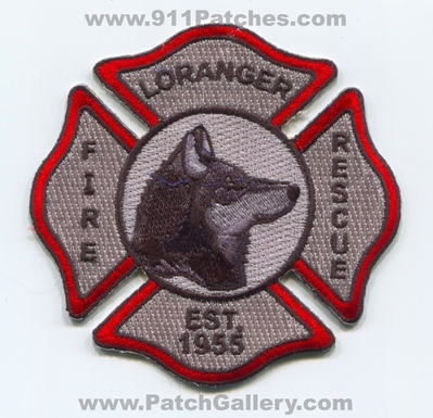 Loranger Fire Rescue Department Patch (Louisiana)
Scan By: PatchGallery.com
Keywords: dept. est. 1955