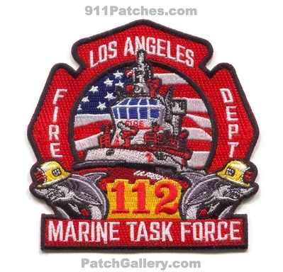Los Angeles City Fire Department Station 112 Marine Task Force Patch (Colorado)
[b]Scan From: Our Collection[/b]
Keywords: dept. lafd fireboat