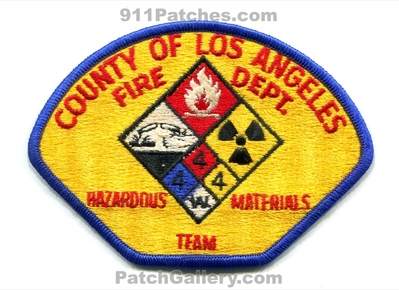 Los Angeles County Fire Department HazMat Team Patch (California)
Scan By: PatchGallery.com
Keywords: lacofd l.a.co.f.d. of dept. haz-mat hazardous materials