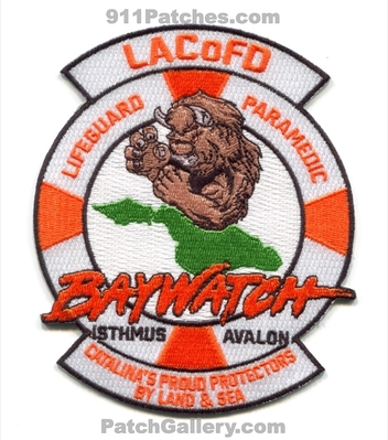 Los Angeles County Fire Department Lifeguard Paramedic Baywatch Patch (California)
Scan By: PatchGallery.com
Keywords: co. of dept. lacofd l.a.co.f.d. isthmus avalon catalinas proud protectors by land and & sea