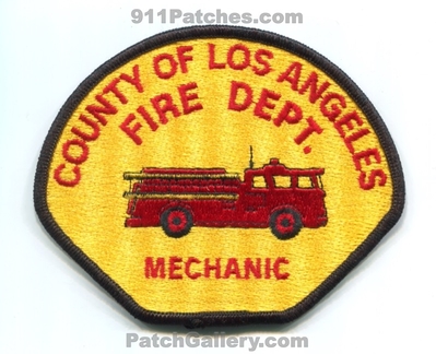 Los Angeles County Fire Department Mechanic Patch (California)
Scan By: PatchGallery.com
Keywords: co. of dept. lacofd l.a.co.f.d.