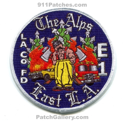 Los Angeles County Fire Department Station 1 Patch (California)
Scan By: PatchGallery.com
Keywords: co. of dept. lacofd l.a.co.f.d. engine e1 the alps east homie