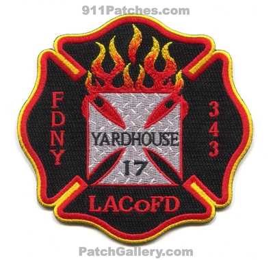 Los Angeles County Fire Department Station 17 Patch (California)
Scan By: PatchGallery.com
Keywords: co. of dept. lacofd l.a.co.f.d. company yardhouse fdny 343