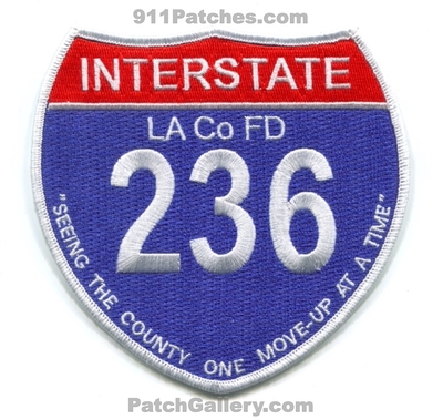 Los Angeles County Fire Department Station 36 Patch (California)
Scan By: PatchGallery.com
Keywords: co. of dept. lacofd l.a.co.f.d. company interstate 236 "seeing the county one move-up at a time"