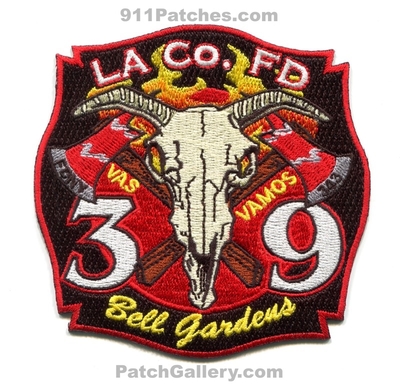 Los Angeles County Fire Department Station 39 Patch (California)
Scan By: PatchGallery.com
Keywords: co. of dept. lacofd l.a.co.f.d. vas vamos bell gardens