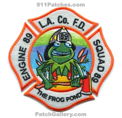 Los Angeles County Fire Department Station 89 Patch (California)
Scan By: PatchGallery.com
Keywords: co. of dept. lacofd l.a.co.f.d. company engine squad kermit the frog pond