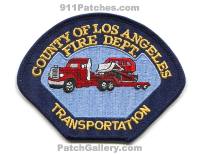 Los Angeles County Fire Department Transportation Patch (California)
Scan By: PatchGallery.com
Keywords: lacofd l.a.co.f.d. dept. forest wildfire wildland