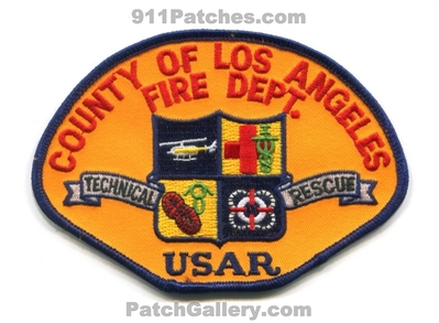Los Angeles County Fire Department USAR Technical Rescue Patch (California)
Scan By: PatchGallery.com
Keywords: co. dept. lacofd l.a.co.f.d. urban search and rescue