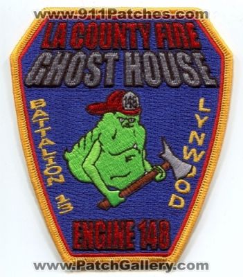 Los Angeles County Fire Department Station 148 Battalion 13 (California)
Scan By: PatchGallery.com
Keywords: dept. lacofd l.a.co.f.d. lynwood engine ghost house company