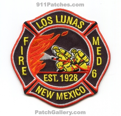 Los Lunas Fire Department Medic 6 EMS Patch (New Mexico)
Scan By: PatchGallery.com
Keywords: dept. ambulance est. 1928