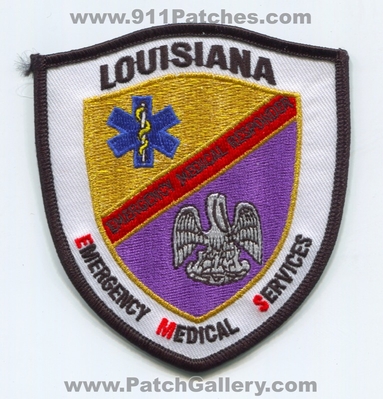 Louisiana State Emergency Medical Services EMS Responder EMR Patch (Louisiana)
Scan By: PatchGallery.com
Keywords: certified licensed registered ambulance
