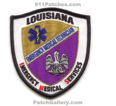 Louisiana State Emergency Medical Technician EMT EMS Patch (Louisiana)
Scan By: PatchGallery.com
Keywords: services ambulance